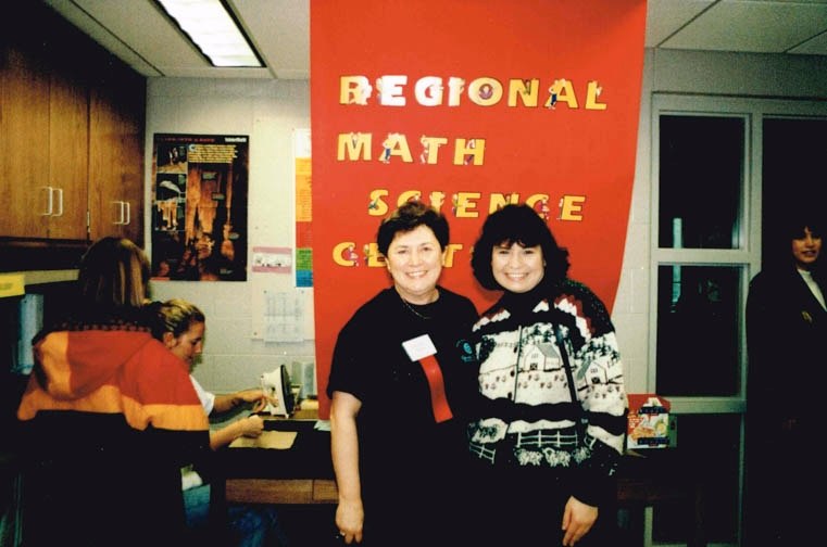 Mary Ann Sheline, left, and Pam Showalter
